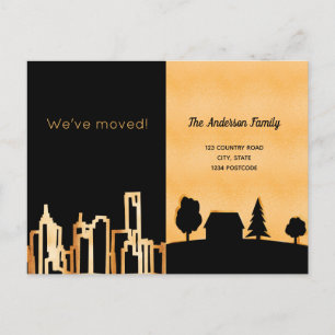 Black gold city country we moved announcement