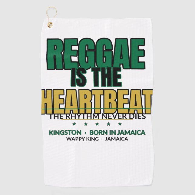 Black Gold Collection Golf Towel (Front)