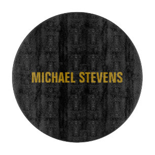 Black Gold Colour Professional Add Name Cutting Board