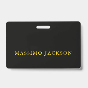 Black Gold Colours Professional Trendy Minimalist Badge