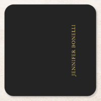 Black Gold Colours Professional Trendy Modern Plai