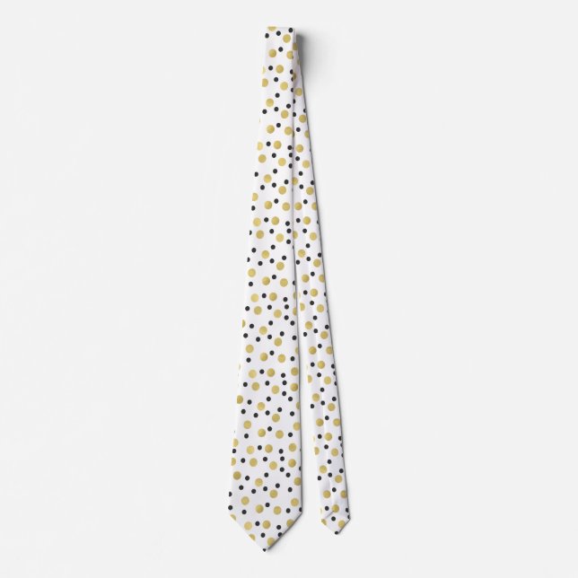 Black Gold Confetti Tie (Front)