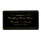 Black & Gold Custom Wedding Mini Wine Labels
