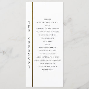 Black & Gold   Custom Wedding Program