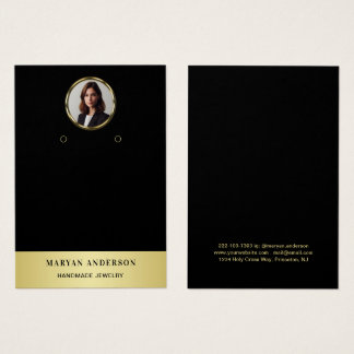 Black & gold design, Logo/Photo, display card