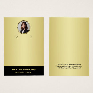 Black & gold design, Logo/Photo, display card