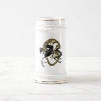 Black & Gold Dragons Mug
