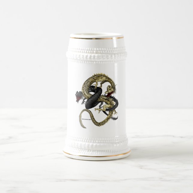 Black & Gold Dragons Mug (Center)