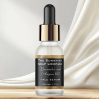 Black & gold dropper / essential oil bottle label