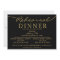 black gold Elegant Script Rehearsal Dinner 