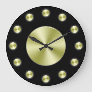 Black Gold Elegant Wall Clock