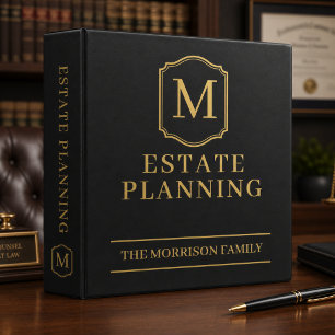 Black Gold Family Estate Planning Binder