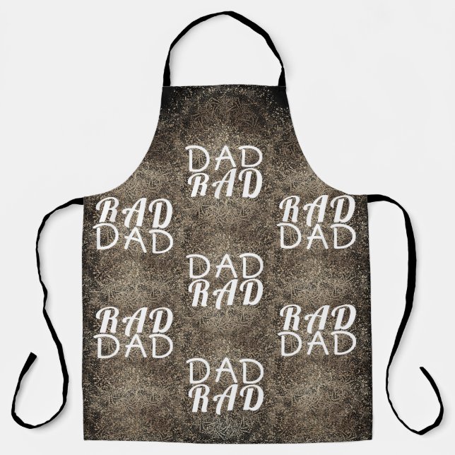 Black Gold Festive | RAD DAD | tablier de Fête des (Recto)