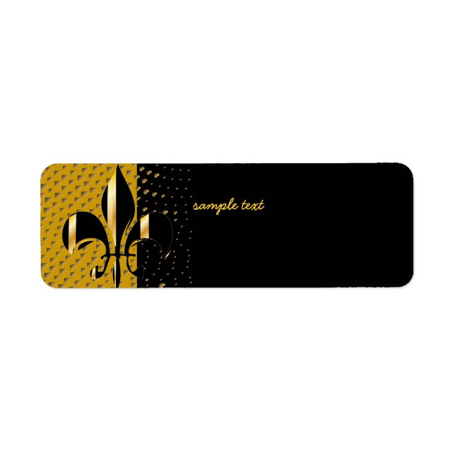 Black Gold Fleur de lis (Devant)