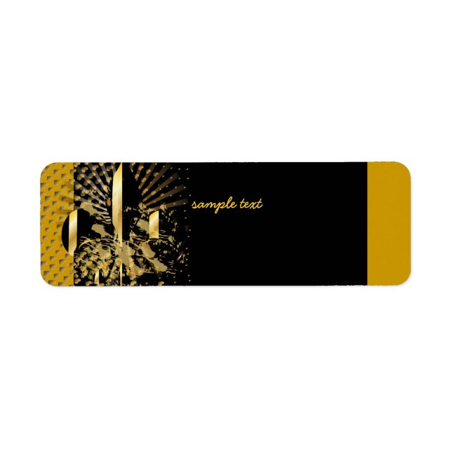 Black Gold Fleur de lis (Front)
