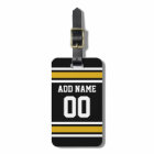 Black Gold Football Jersey Custom Name Number