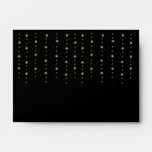 Black & Gold Formal Invitation Envelope