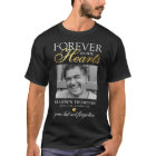Black Gold Funeral Photo Memorial T-Shirt