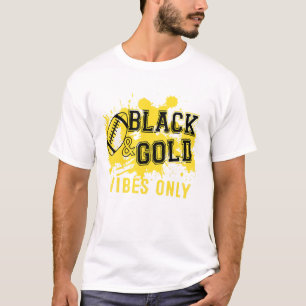 Black Gold Game Day For High School Football Group T-Shirt