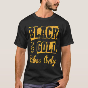 Black&Gold Game Day Group High School Football T-Shirt