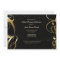 Black Gold Glitter 50th Woman Birthday Invitation
