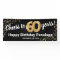 Black Gold Glitter 60th Birthday