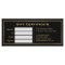Black Gold Glitter Sparkling Gift Certificate Card