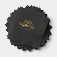 Black Gold Happy Halloween Party