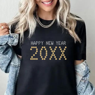 Black & Gold Happy New Year 2024 T-Shirt