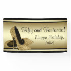 Black Gold High Heel Shoe Birthday Party