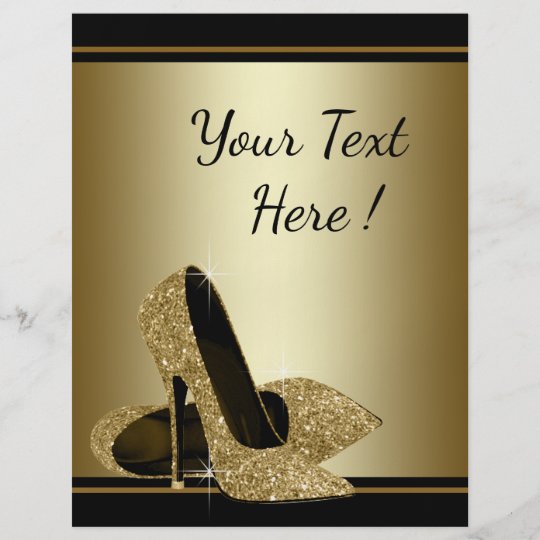 gold glitter high heel shoes