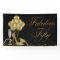 Black Gold High Heel Shoe Pearls 50th Birthday