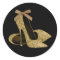 Black Gold High Heel Shoe Stickers