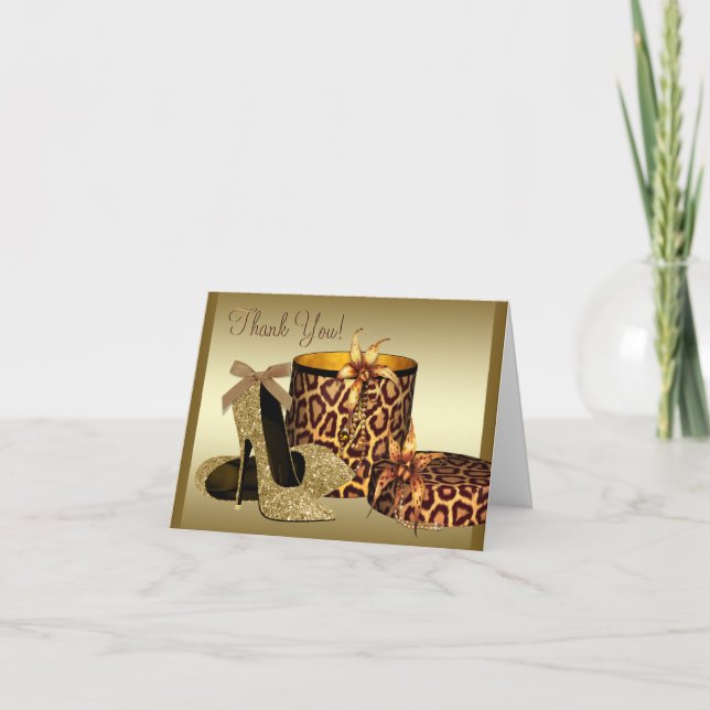 Black Gold High talon Chaussures Merci Cartes (Devant)