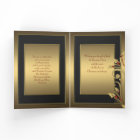 Black Gold Holly Christian Christmas Cards