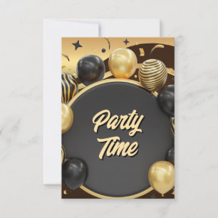 Black & Gold Invitation