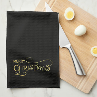 Black & Gold Kitchen Towel