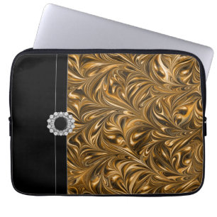 Black Gold Laptop Sleeve