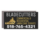 Black Gold Lawn Care Mowing Magnetic Vehicle Sign