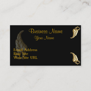 BLACK & GOLD LEAF Business Card
