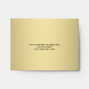 Black Gold Linen RSVP Envelopes
