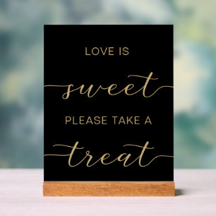 Black Gold Love is Sweet Please Take a Treat