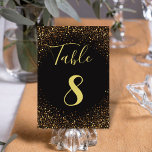 black gold luxury glitters and sparkles wedding table number<br><div class="desc">background by freepik.com
black gold luxury glitters and sparkles wedding Table Number, custom.</div>