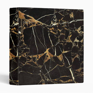 Black Gold Marble - ADD Text if desired Binder