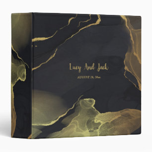 black & Gold Marble  Binder