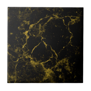 Black gold marble style tile