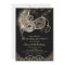 Black Gold Masquerade Birthday Invitation