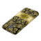 Black & Gold Metallic Floral Damask