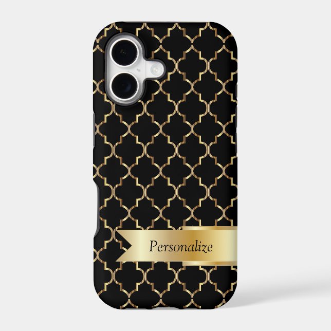 Black & Gold Moroccan | DIY Name  (Back)
