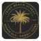 Black & Gold Palm Tree Return Address